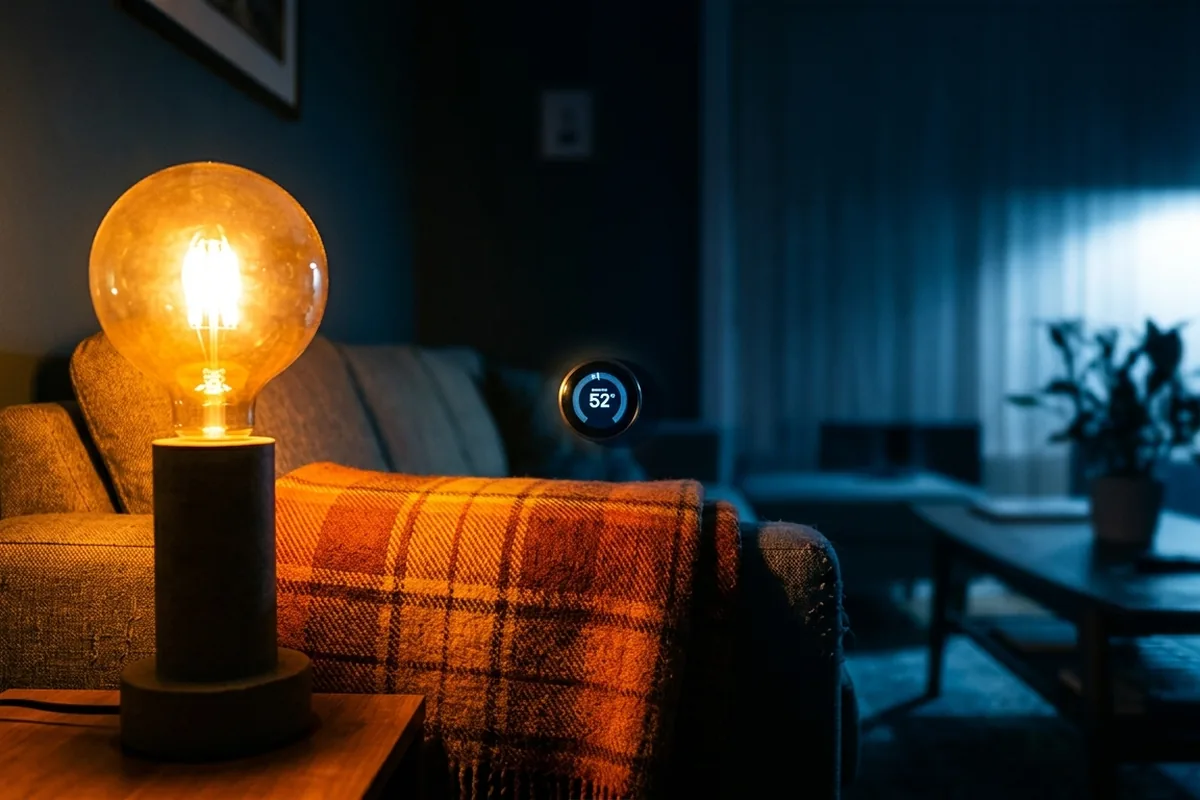 La luce “sbagliata” in salotto ti fa sentire più freddo (anche con il riscaldamento acceso)